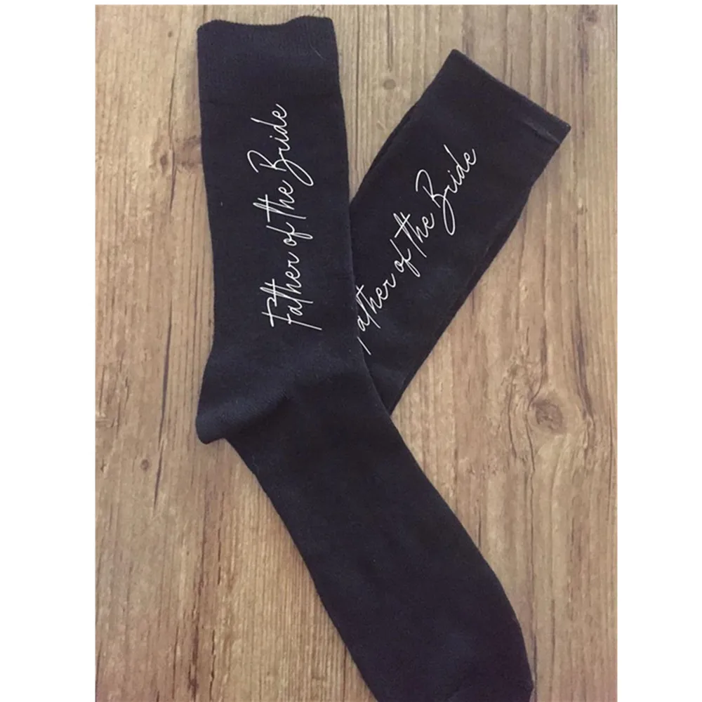 Персонализированные забавные носки для жениха свадебные подарки ко дню рождения