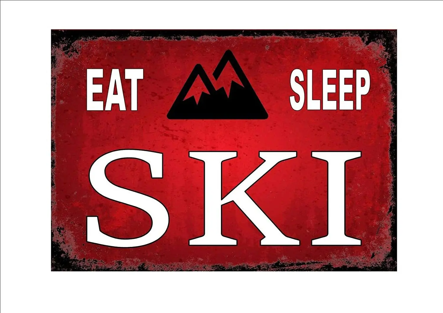 

Vintage Retro Skiing Ski Eat Keep Ski Home Bar Pub Kitchen Restaurant Wall Deocr Plaque Signs 12x8inch
