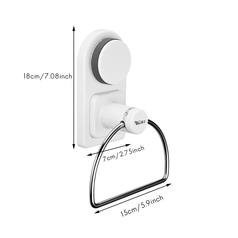 

GarBath Stainless Steel Ring Wall Mount Towel Ring,Towel Holder, Bathroom Towel Bar Bathroom Accessories