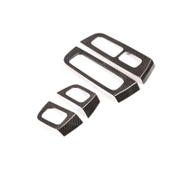 dry carbon fiber car interior accessories glass lift switch button decorative frame trim fit for porsche panamera 971 2017 2020
