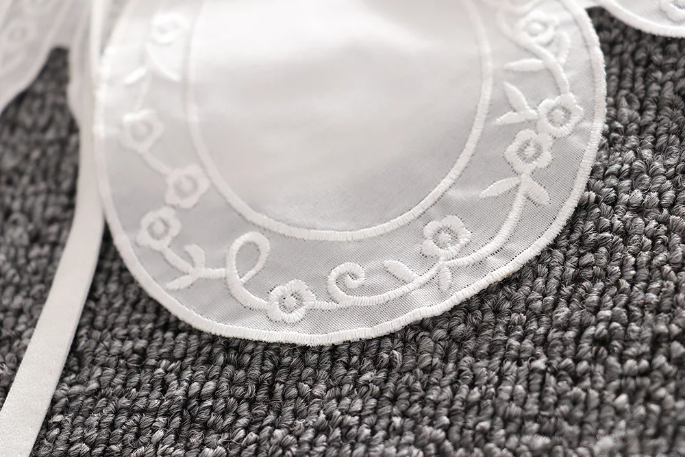 Linbaiway облакообразный воротник на плечо для женщин с цветочной вышивкой ложный