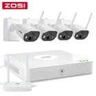 Система видеонаблюдения ZOSI, 4 канала, NVR, 4 камеры, 1080p