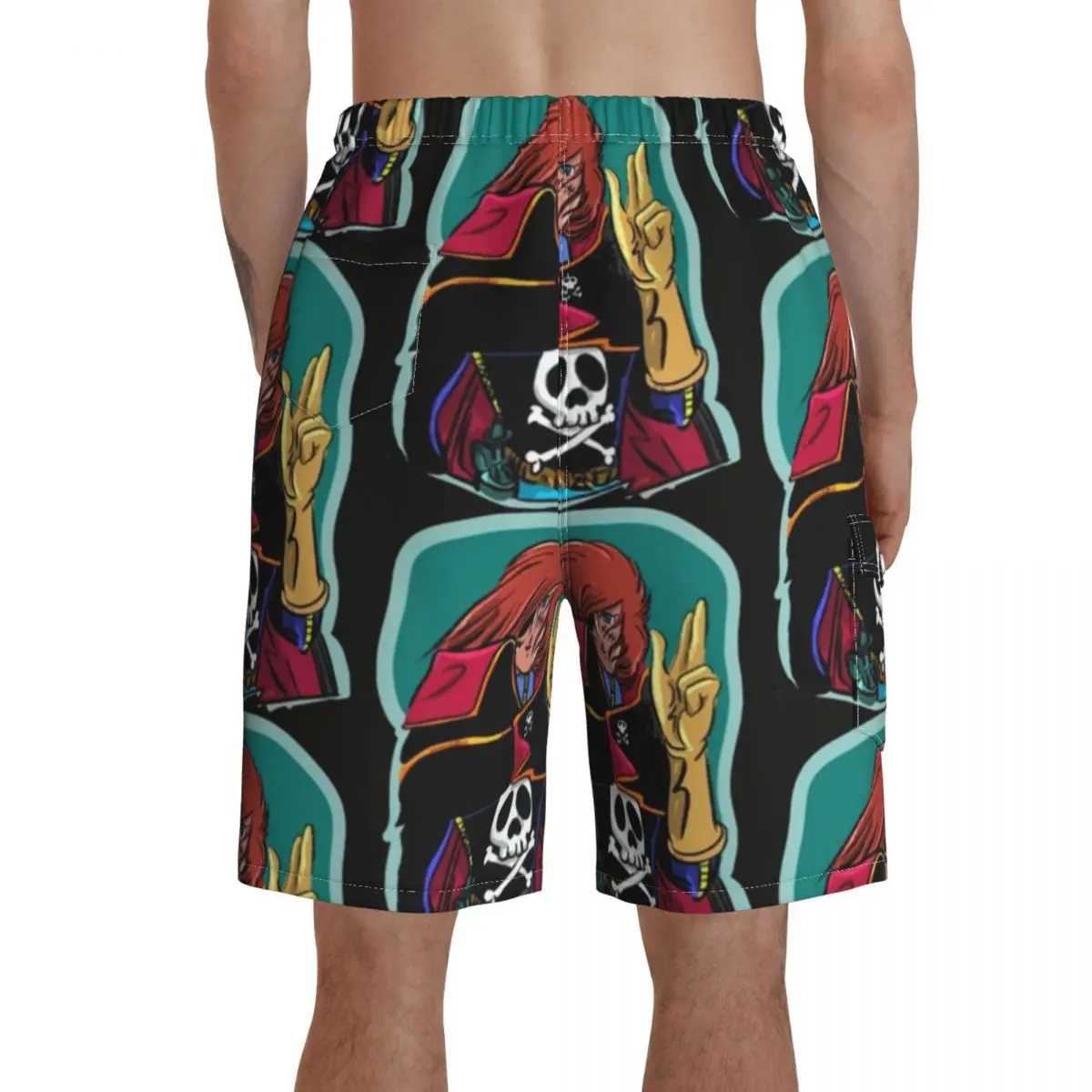 

Harlock Board Shorts Beach Swimming Trunks Polyester Funny Men Swim Trunks