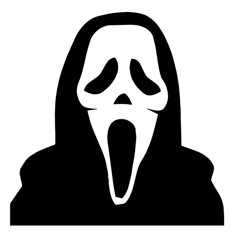 Маска крик рисунок карандашом