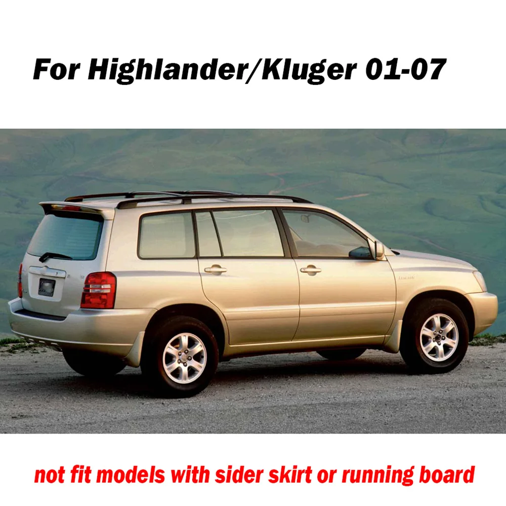 4 шт. для Toyota Highlander Kluger 2001 2007 XU20 набор автомобильных брызговиков грязные