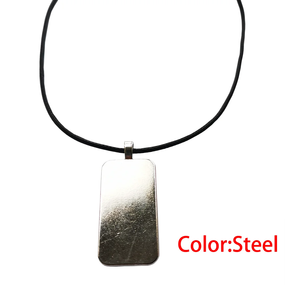Marie Cat Stained Glass New Style For Child Steel Color Glass Cabochon With Rectangle Shaped Pendant Choker Necklace images - 6