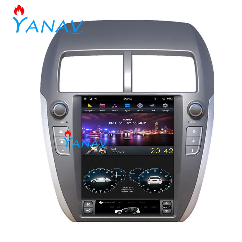 

Tesla Style vertical screen GPS navigator player For-Mitsubishi ASX RVR 2013-2019 Android multimedia player Support carplay