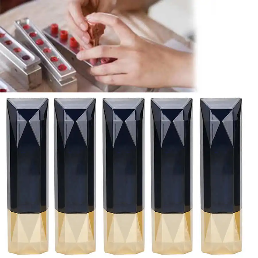 

5pcs Empty Lipstick Tubes Handmade Lip Balm Containers Makeup Bottles Cosmetic Tools #08 Makeup Tool Kits