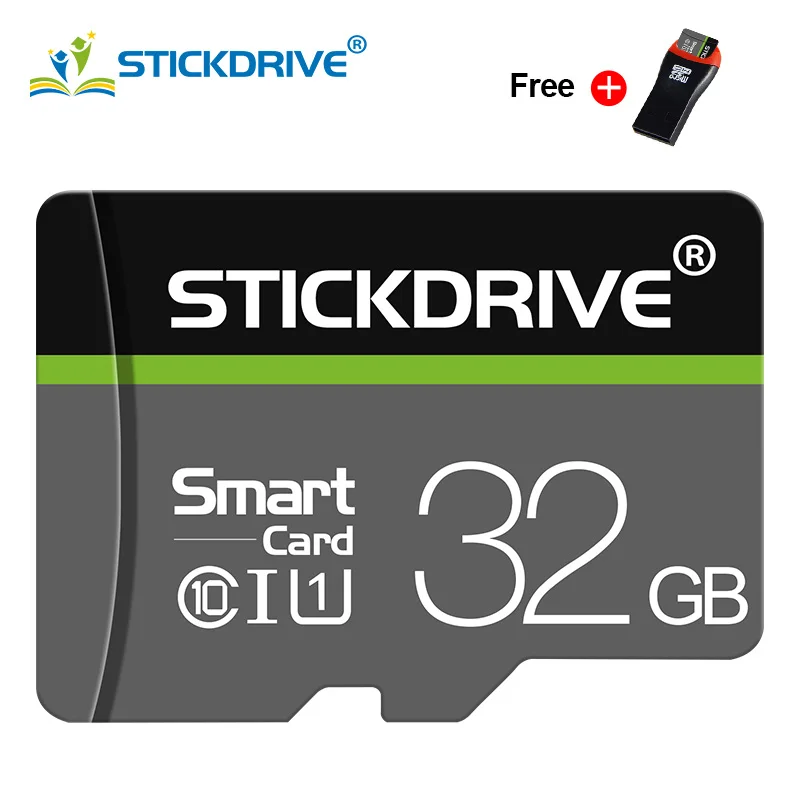 32GBUSB2.0CardReader Высокоскоростной Класс 10 Microsd 8 ГБ 16 ГБ 32 ГБ 64 Гб Micro SD карта 128 Гб карта памяти Mini SD карта 4 Гб картао де Мемория Бесплатный адаптер - Емкость: 32GBUSB2.0CardReader
