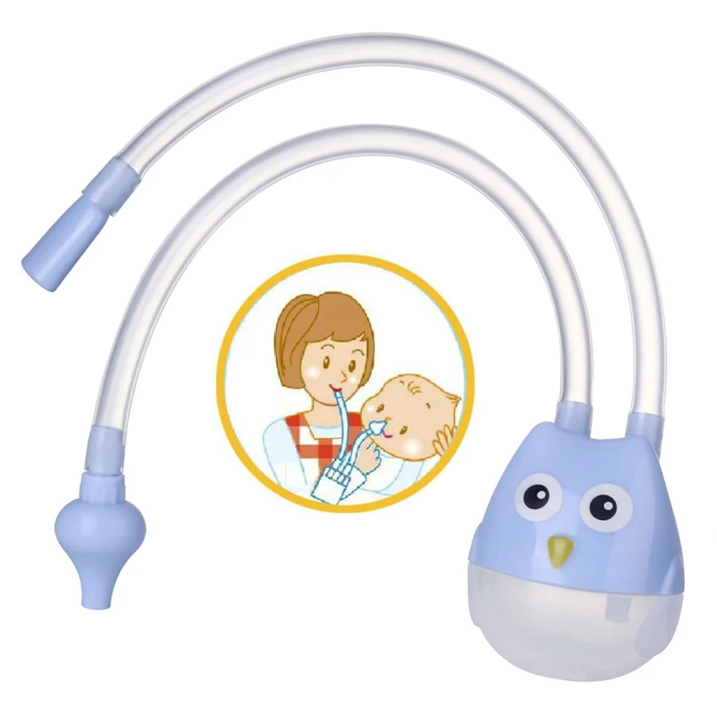 

New Born Baby Safety Nose Cleaner Vacuum Suction Nasal Aspirator Bodyguard Flu Protection Accessories