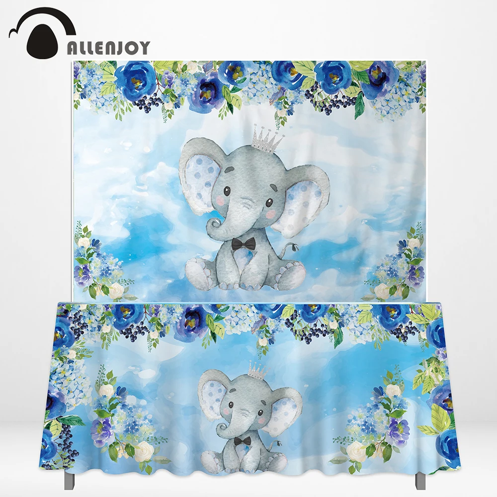 Allenjoy вечерние скатерти прямоугольной формы с изображением слона украшения в