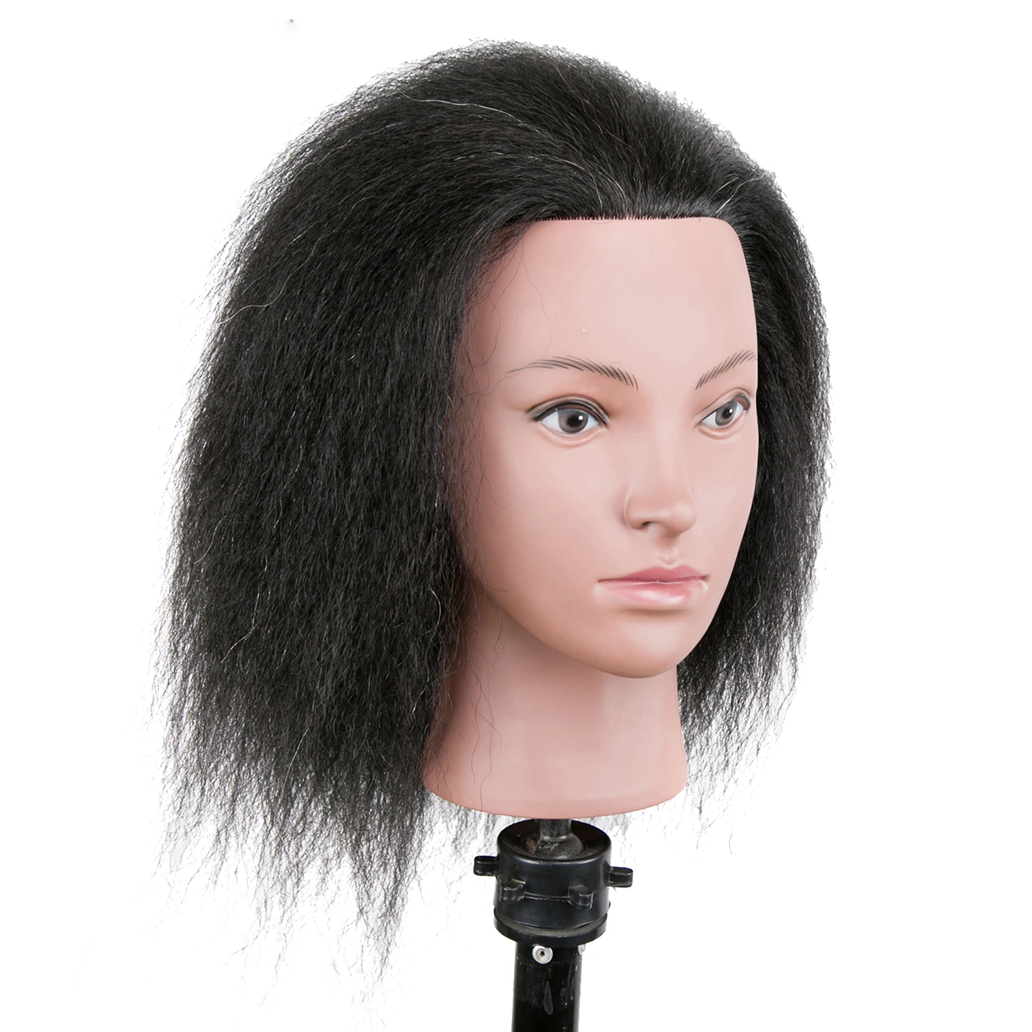 Афро Парикмахерская манекен голова для парикмахерской практики укладки волос с