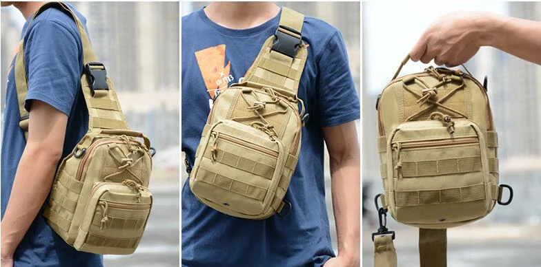 

Tactical Sling Bag Hunting Camping Sling Shoulder Backpack Molle Chest Tool Pack for Men