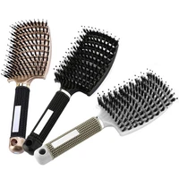 hair brush scalp massage comb hairbrush bristlenylon women wet curly detangle styling tools for salon barber hairdressing brush
