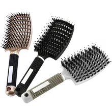 Hair Brush Scalp Massage Comb Hairbrush Bristle&Nylon Women Wet Curly Detangle Styling Tools for Salon Barber Hairdressing Brush