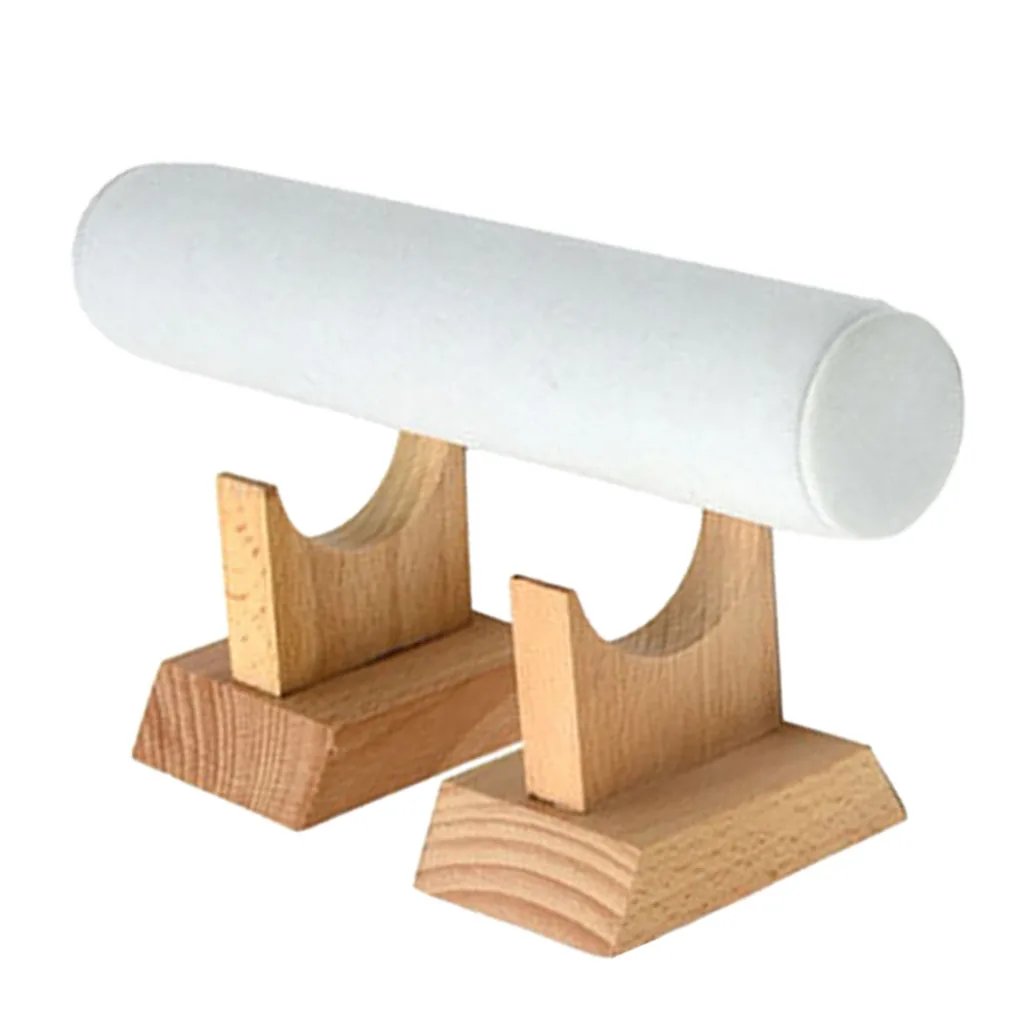 

Vintage Wood Jewelry Display Stands Holder for Bracelet Bangle Watch Chains Hanging Hairband Rack