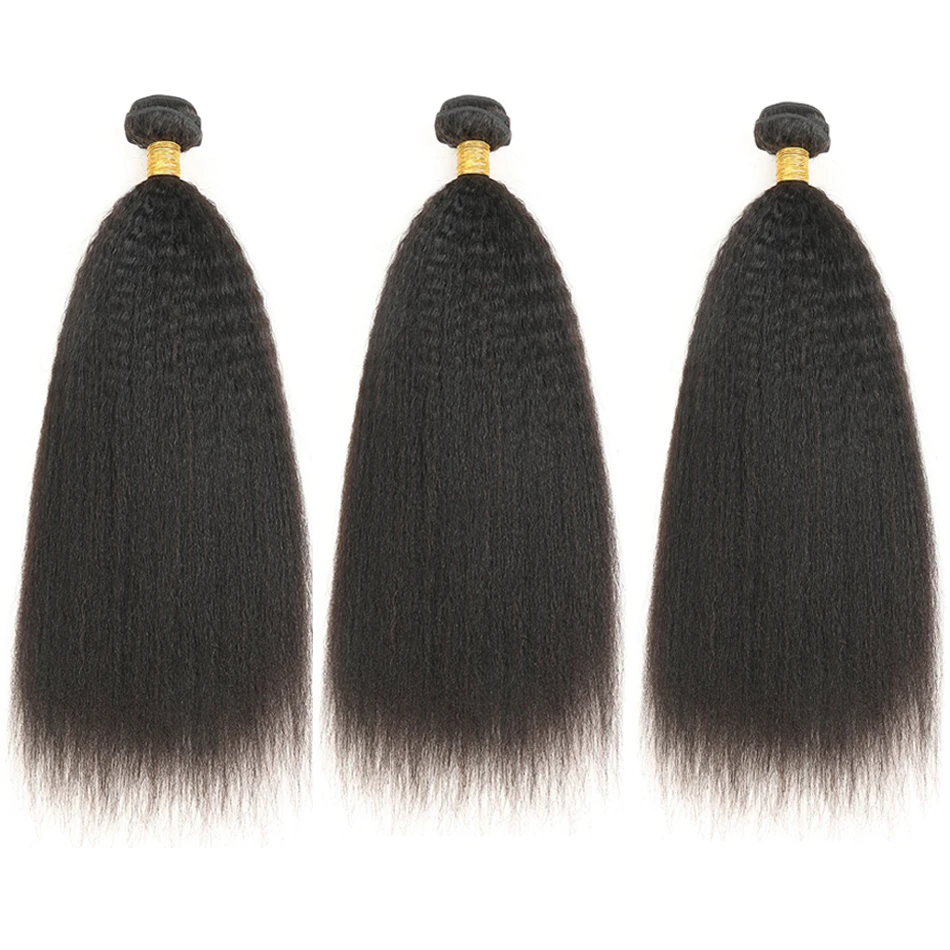 Волнистые прямые человеческие волосы пряди Remy для наращивания бразильские