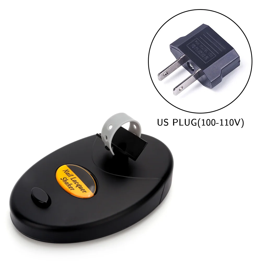 US plug Шейкер для лака для ногтей, шейкер для лака для ногтей, гель для лака для ногтей, тату, краска, шейкер, бутылка для жидкости, анти-прокалывание, блокировка, встряхивание, инструменты - Цвет: US plug