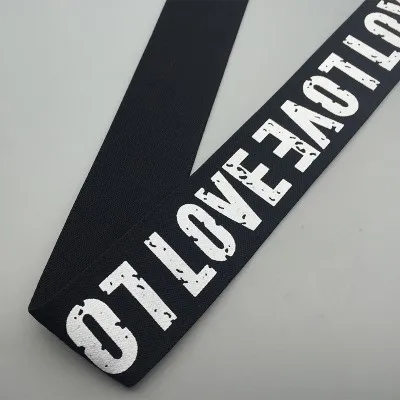 4cm love white 40 мм нейлоновая красочная резиновая резинка полосатые плечевые нижние ремни для тесьма для одежды Швейные DIY аксессуары для одежды 1 м - Цвет: 4cm love white