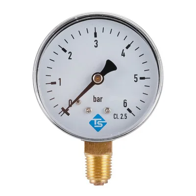 

60mm 1/4NPT 0-6bar radial Barometer vacuum Hydraulic Gauge oil Fluid Water Pressure Gauge Meter diameter for Air Compressor