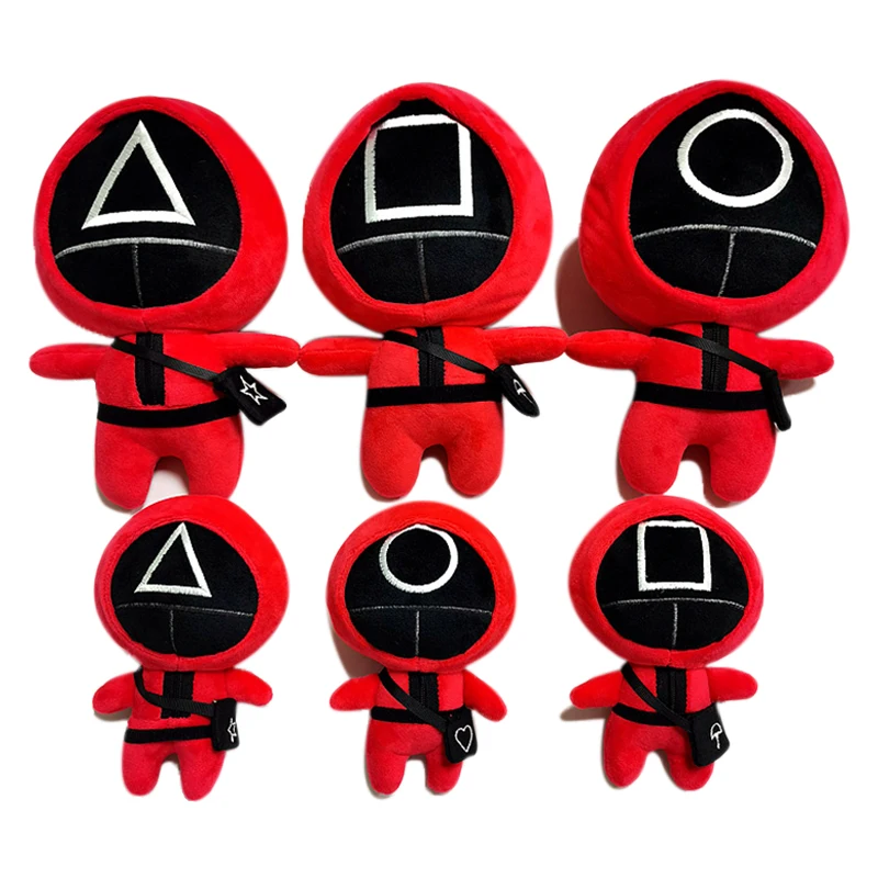 

23 см игра кальмар Мягкие плюшевые игрушки Корея ТВ кальмар игра плюшевая Мягкая кукла Декор для комнаты Хэллоуин Рождественские подарки дл...