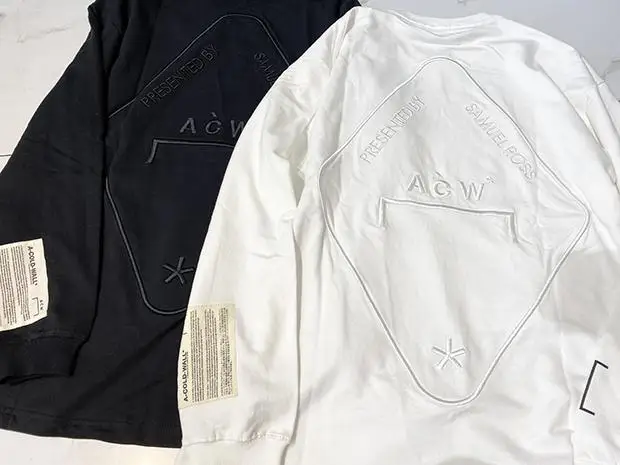 

Black White A COLD WALL ACW men Women t shirt Embroidery Logo High Quality A-COLD-WALL Hip Hop Casual tshirt