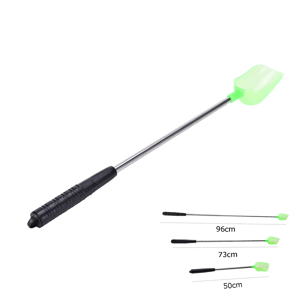 

1PCS Sturdy Plastic Bait Casting Scoop for Feeding Particles Boilies Carp Fishing Fish Bait Tool 33g/67g Thread Toss Throw Spoon