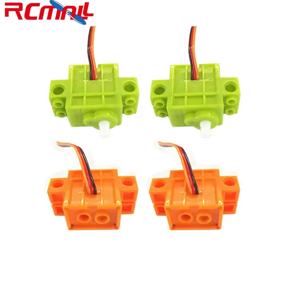 

4Pcs Geekservo 360 degree Rotation Programmable Servo Motor for Legoed Microbit Micro:bit Raspberry,For DIY RC Robot Smart Car