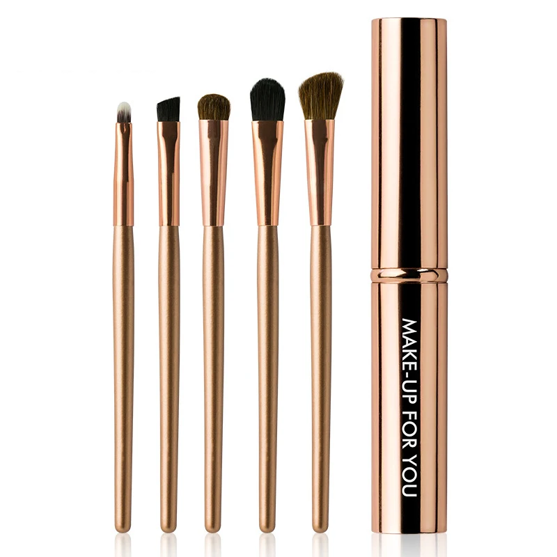 Набор кистей для макияжа 5 шт. кисти теней век кисточка бровей профессионального