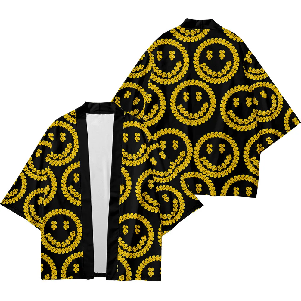 

2021 Plus Size Geometry 5XL 6XL Beach Japanese Style Kimono Streetwear Men Women Cardigan Cosplay Haori Yukata Harajuku Top Robe