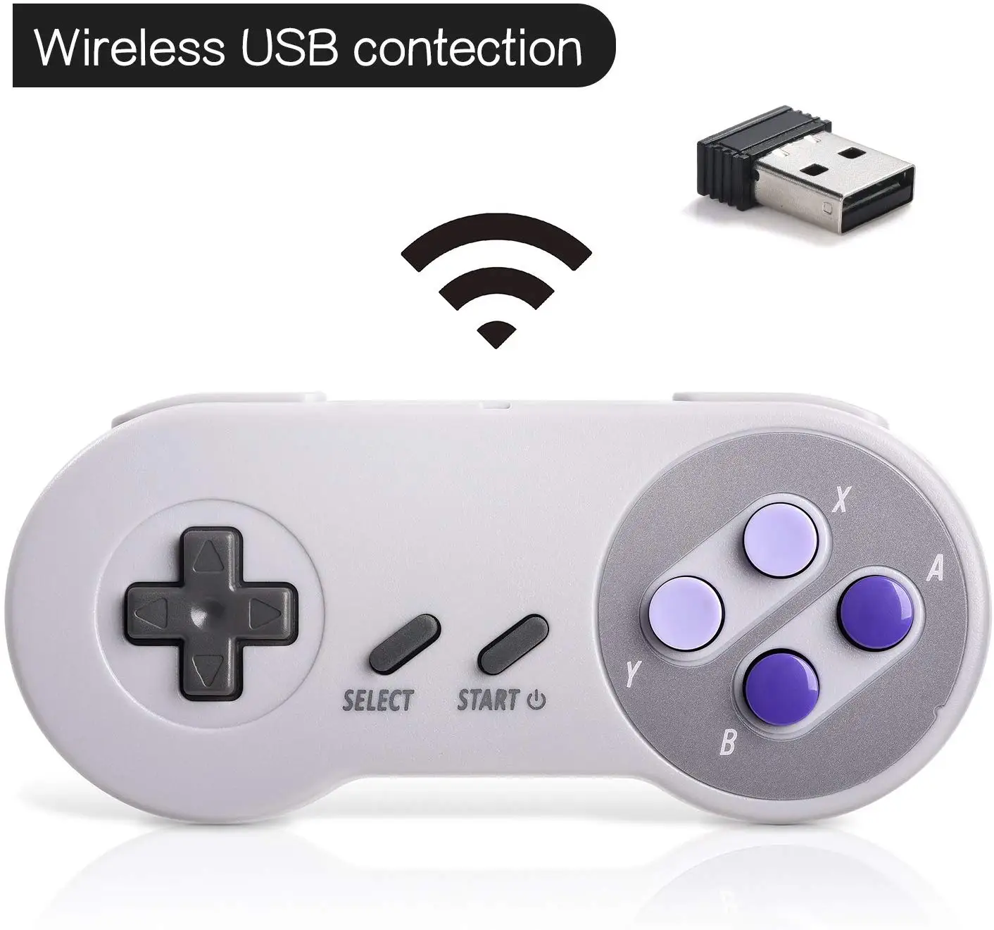 2 4 ГГц беспроводной USB контроллер совместим с супер Famicom игры ретро ПК