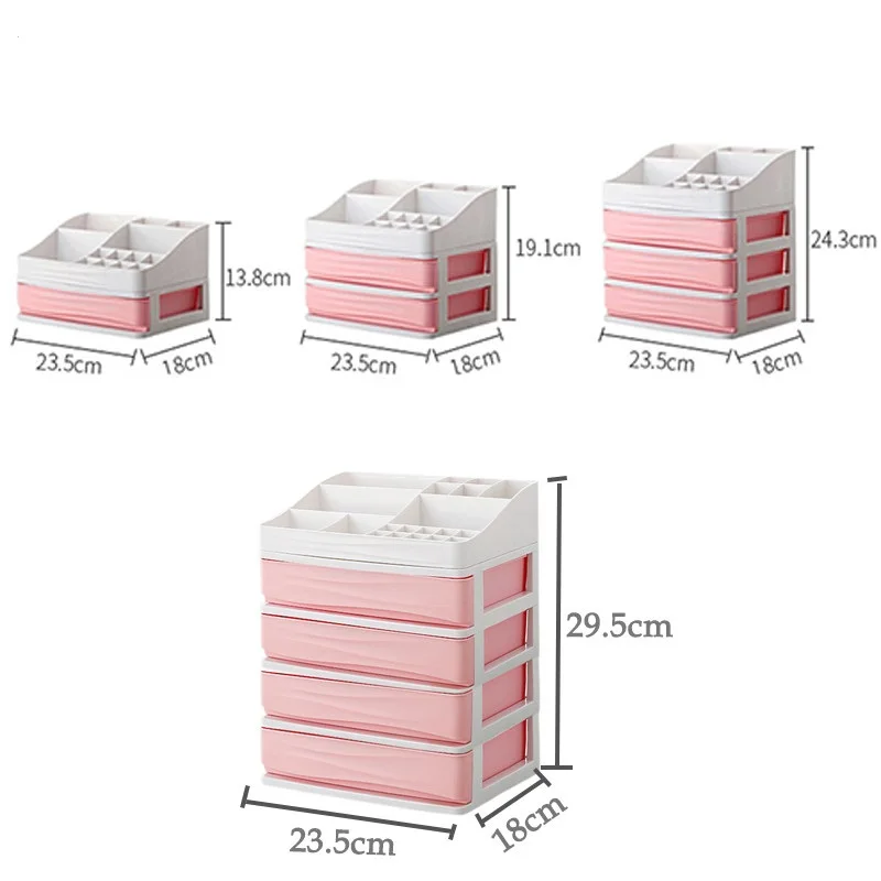 

Desktop Sundries Storage Box Makeup Organizer Cosmetic Make Up Brush Storage Case Home Office Bathroom Storage Boxes