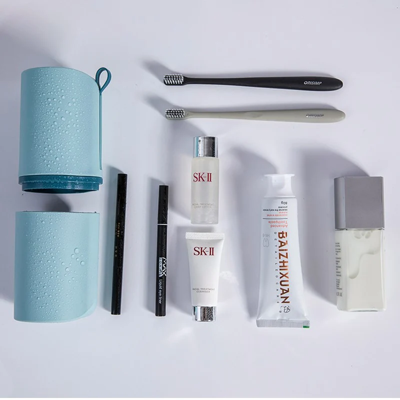 

Travel Toothbrush Case Portable Toothbrush Toothpaste Holder Box Bathroom Accessories Storage Case Home School Travel Camping