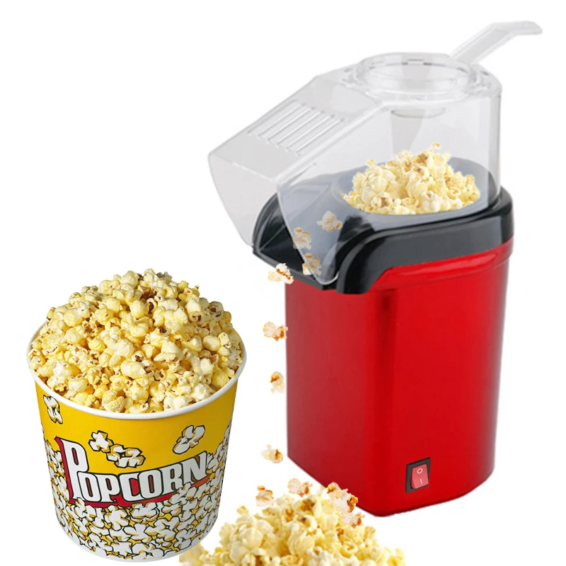 

Electric Popcorn Machine Small Mini Automatic Carnival Popcorn Maker 1200W Corn Making Machine For Household DIY Corn Popper