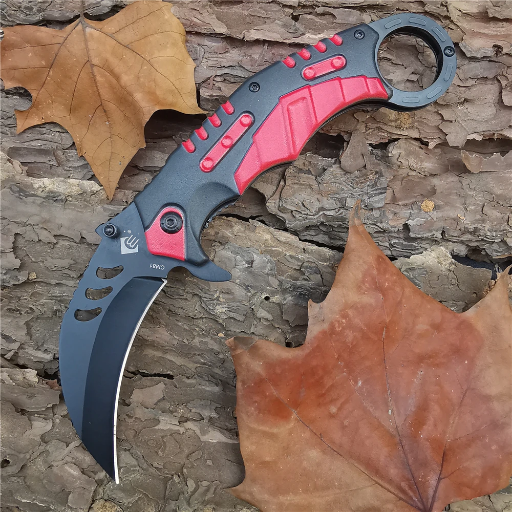 Открытый тактический походный охотничий карманный складной нож Karambit аварийное