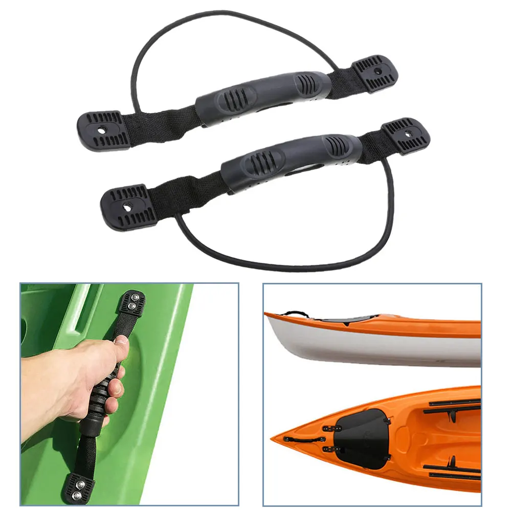 

1/2 Pcs Kayak Handle Side Install Portable Kayak Rubber Rope Handle Suitcase Boat Luggage Car Door Handle Carry Equipment
