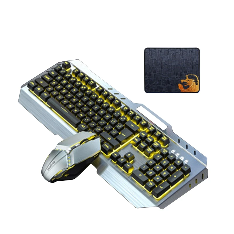 

Gaming Keyboard Mouse Backlight Wired USB Ergonomic Mechanical Feel Gamer RGB