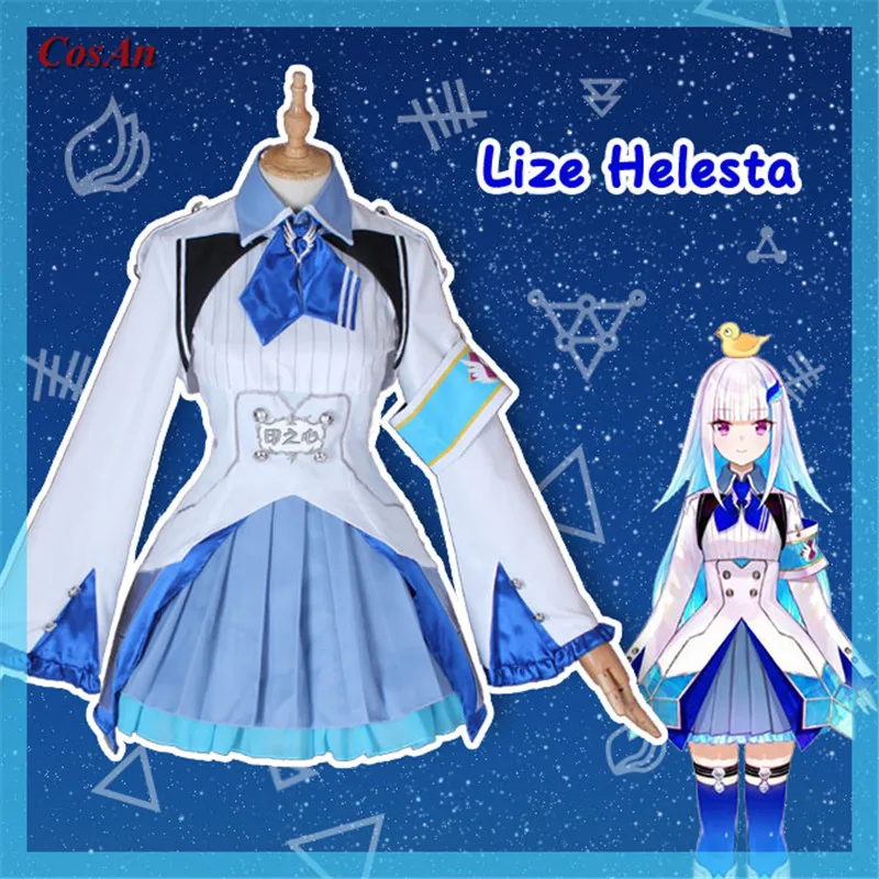 

CosAn Anime VTuber Lize Helesta Cosplay Costume Rainbow Club Member Archduchess Lolita Dress Activity Party Role Play Clothing