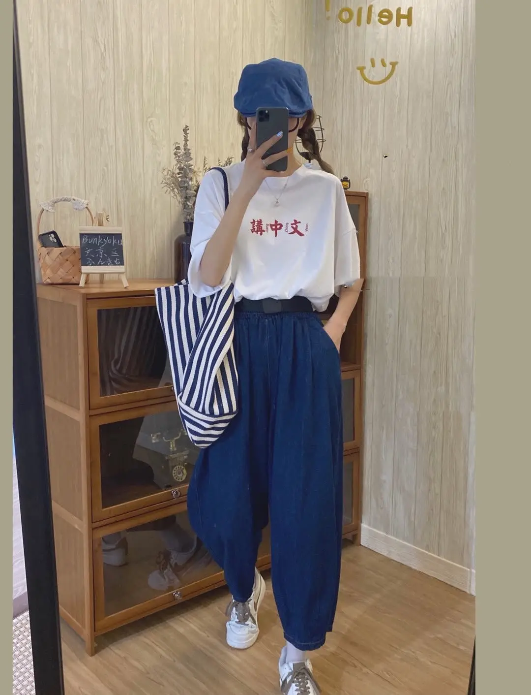 

Denim ropa Blue loose 2xl slim Japanese style woman mom jeans mujer Fashion high street casual Jeans