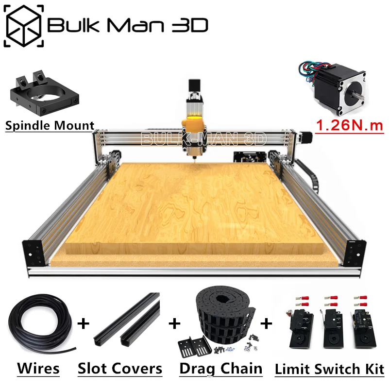 Высокоточный свинцовый фрезерный станок с ЧПУ механический набор DIY CNC гравер мельница с монтажным комплектом с 4 шт 1.26N.m Nema23 шаговый двигатель