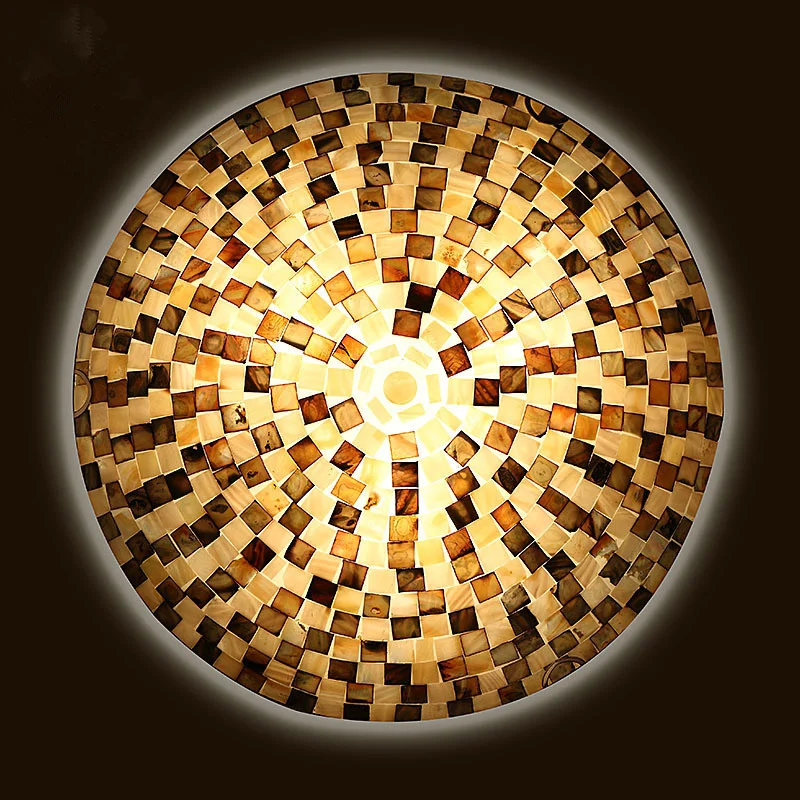 

Romantic Tiffany shell ceiling light special art lights decorative lightings