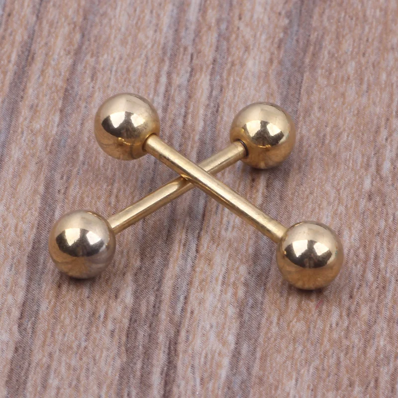 1 шт нержавеющая сталь язык пирсинг Септум промышленные серьги гантели мяч