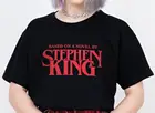 Эстетическая рубашка, основанная на романе Стивена Кинга, летняя футболка, Женская Повседневная футболка из 100% хлопка, гранж, эстетическая Футболка, женская