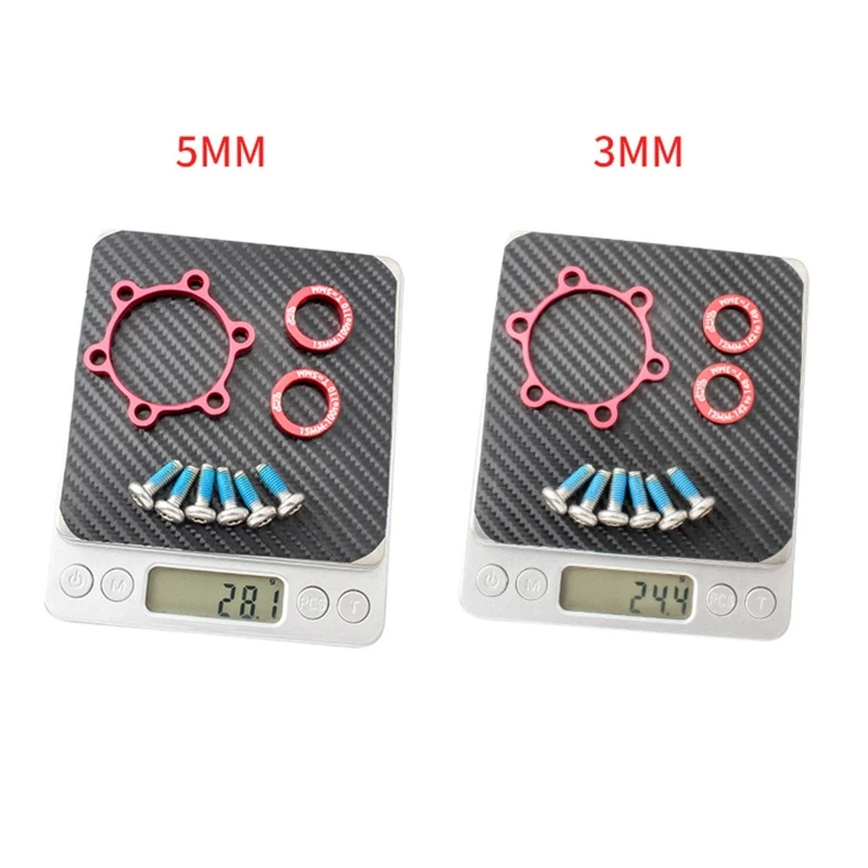 

Bicycle Disc Conversion Seat 100 rpm Front Hub 110/142 rpm Adapter Kit for Boost Fork Bearings Disc Brake Hub Gasket