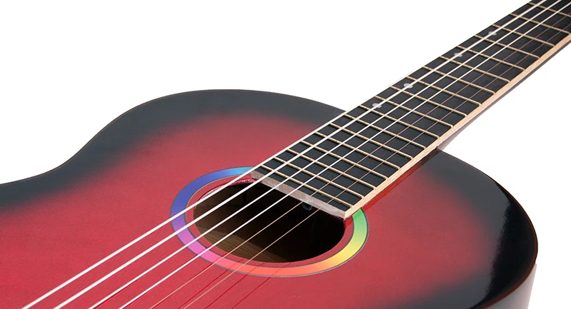 Акустическая гитара отделка глянцевая цветная Амистар | H-313-RD Спорт и развлечения