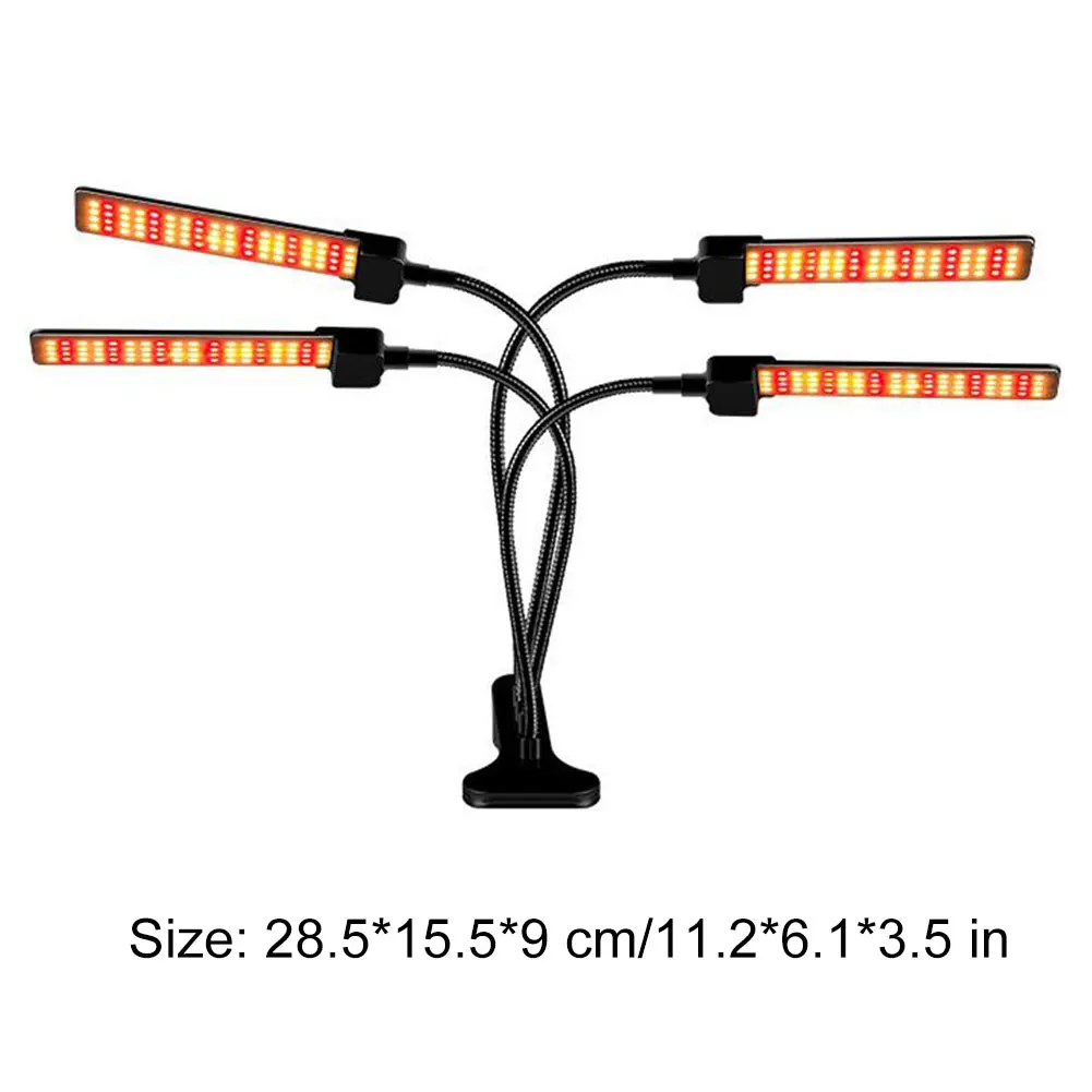 

LED Plant Growing Lamp USB Phyto Grow Lamp Flexible USB Four Head Full Spectrum With Control Plants Seedlings Flower Home Plant