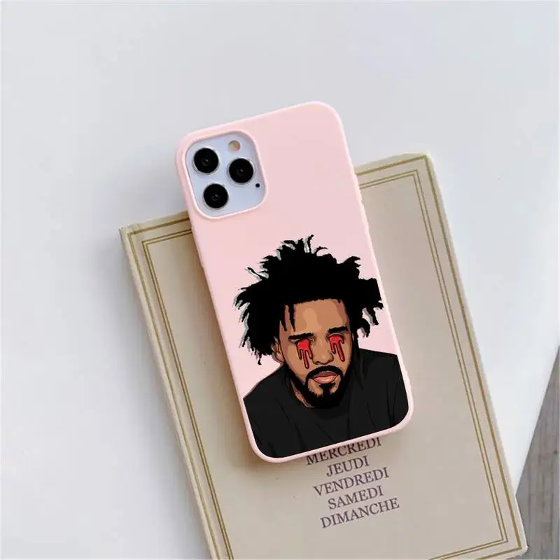 

Rapper Y61 J. Cole STAR SHOW Phone Case Candy Color for iPhone 6 6S 7 8 11 12 XS X SE 2020 XR mini pro Plus MAX funda