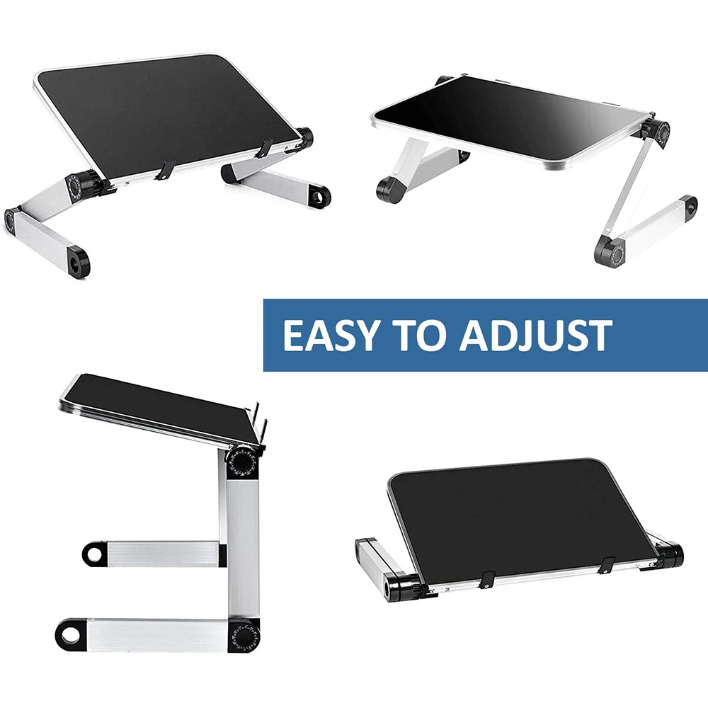 Регулируемый столик Doonall для ноутбука в офисе, переносной столик для колен, совместимый с планшетами и ноутбуками, складной подъемный кронштейн.