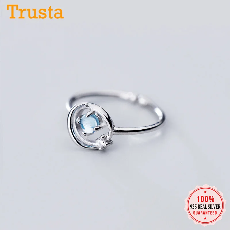 Женское Открытое кольцо из серебра 100% пробы с фианитом | Украшения и аксессуары