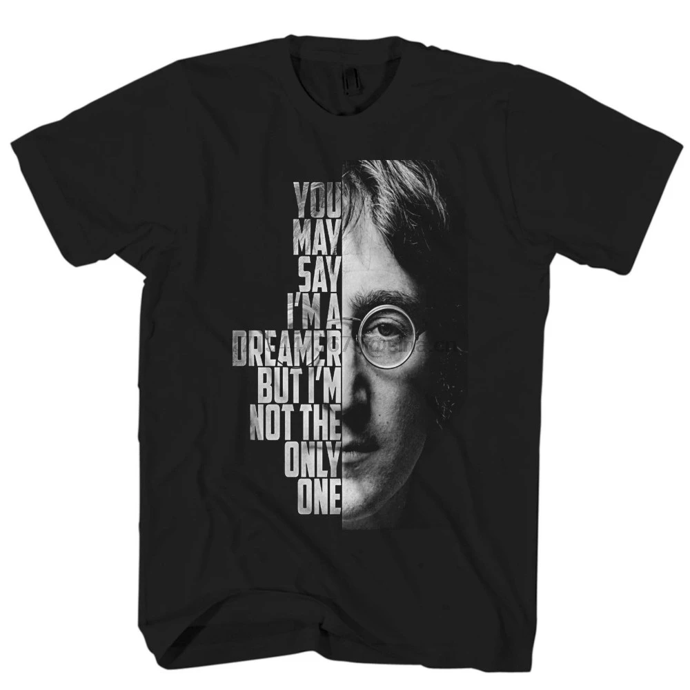 

John Lennon Imagine Song Lyric Art Men Women T Shirt